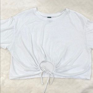 Drawstring Crop Top